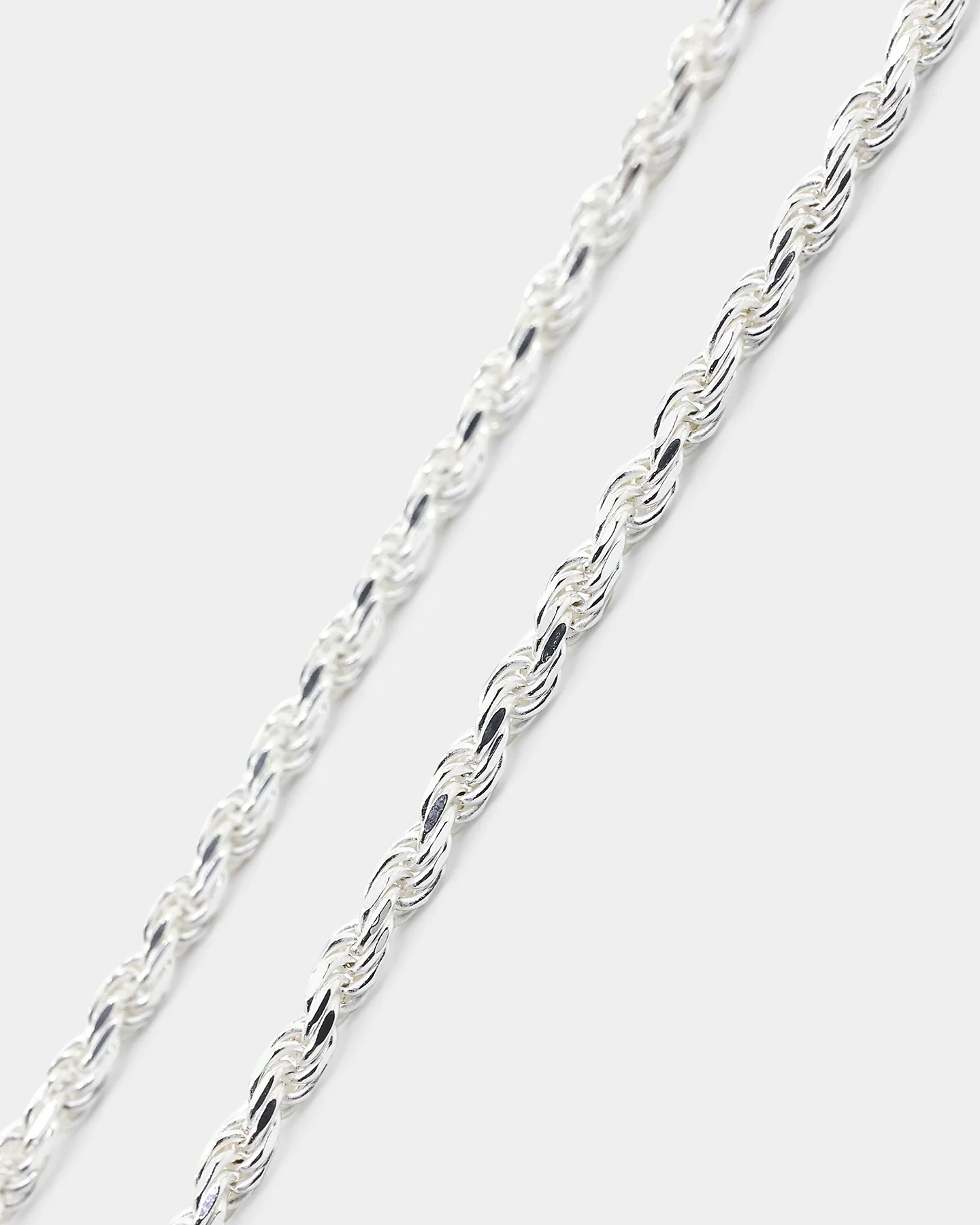 House Of Auric 2.5mm Rope Bracelet Sterling Silver - Image 4