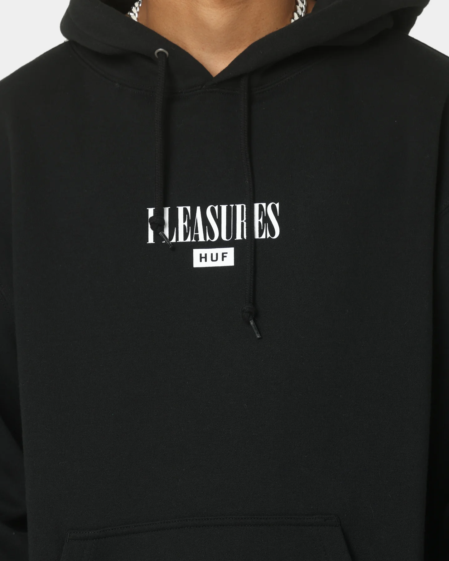 HUF X Pleasures Beetle Pullover Hoodie Black - Image 3