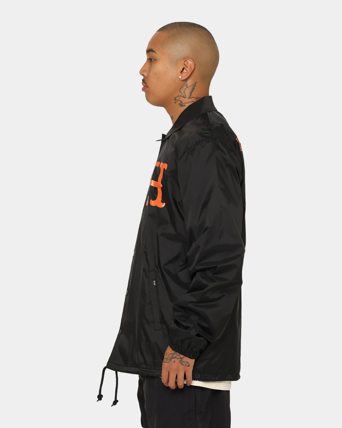 HUF X Thrasher Split Coaches Jacket Black - Image 8