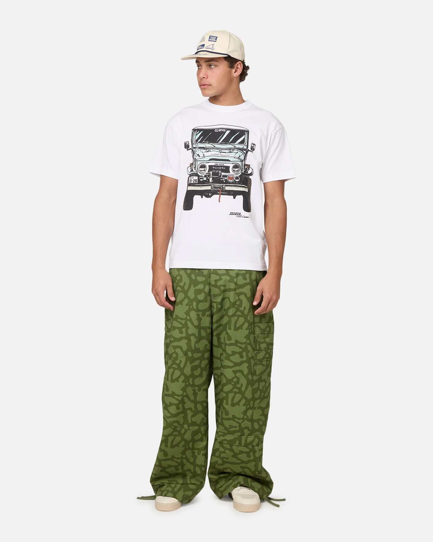 Huf X Toyota Sixties T-Shirt White - Image 3
