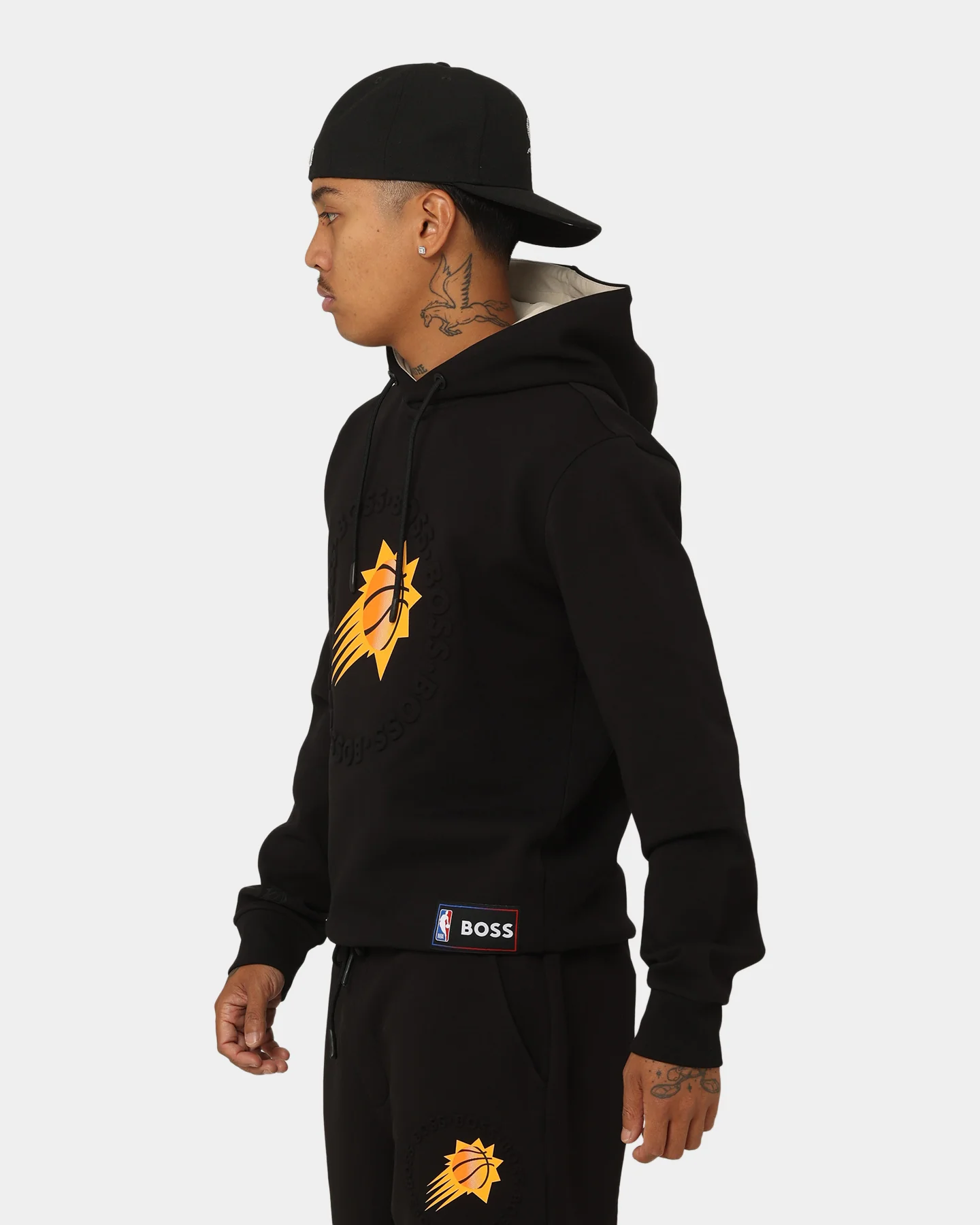 Hugo Boss Phoenix Suns Basic Hoodie Charcoal - Image 6