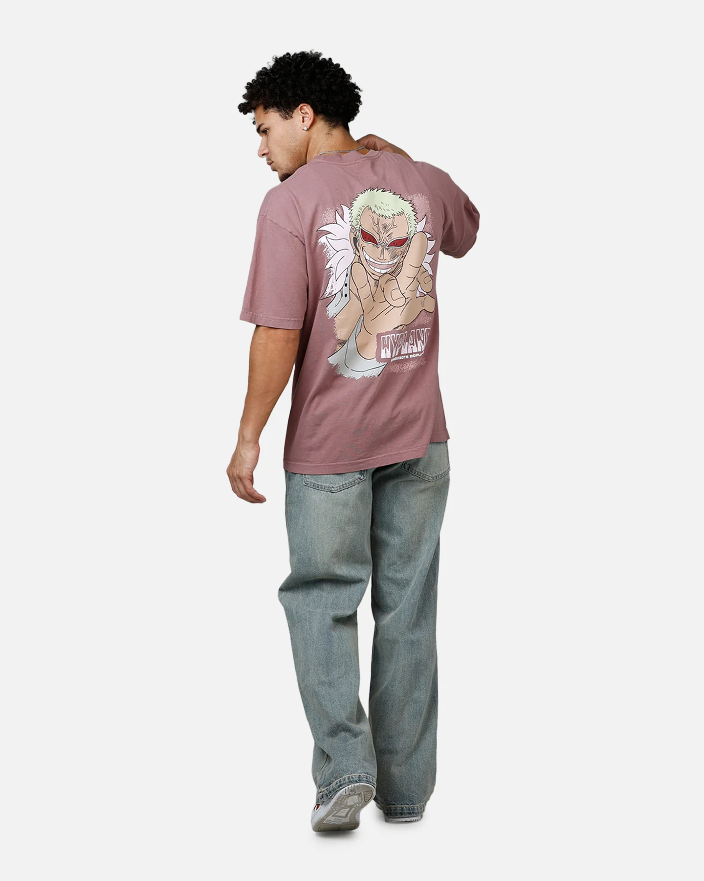 Hypland X One Piece Flamingo T-Shirt Mauve - Image 6