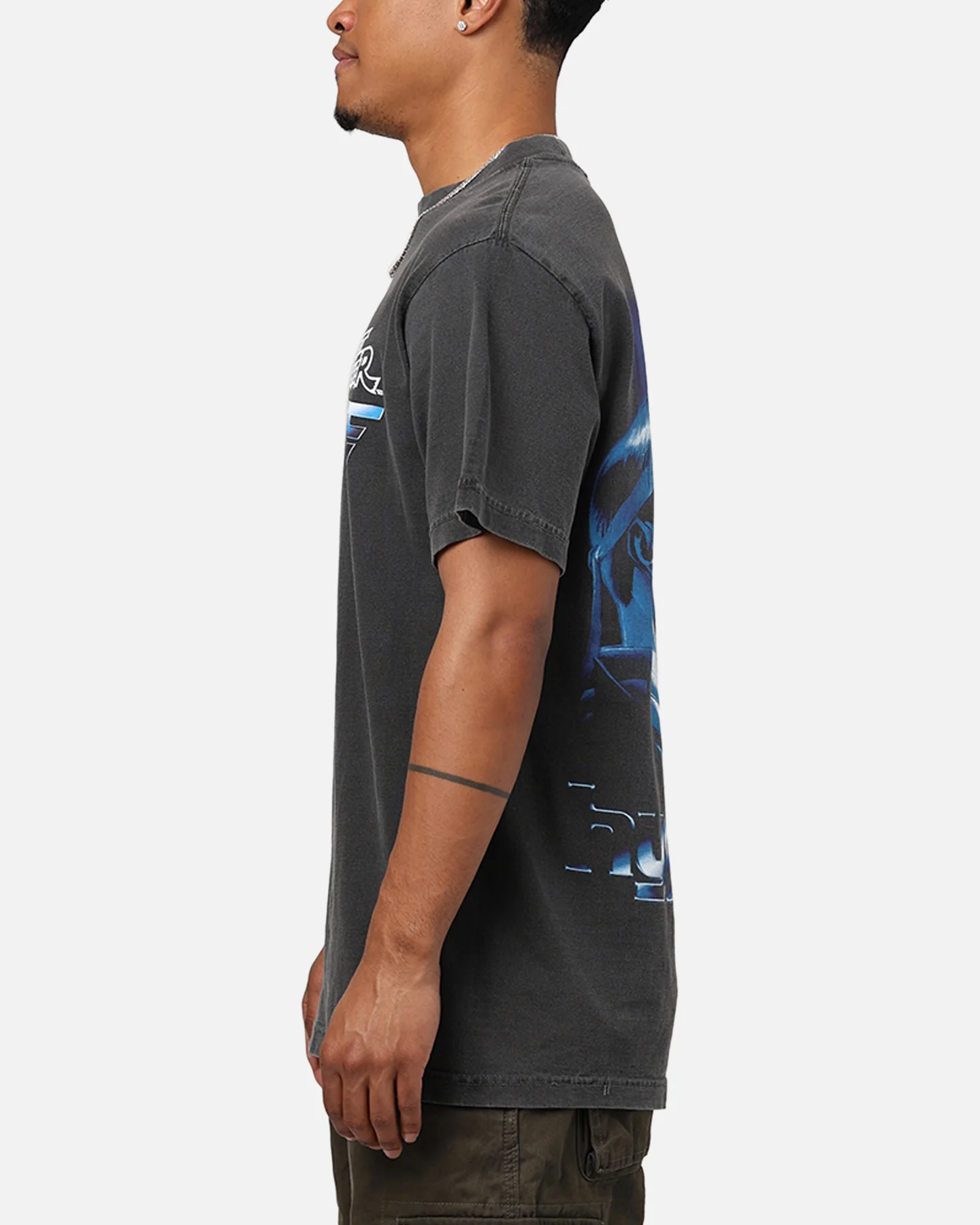 Hypland X Street Fighter Staredown T-Shirt Washed Black - Image 5
