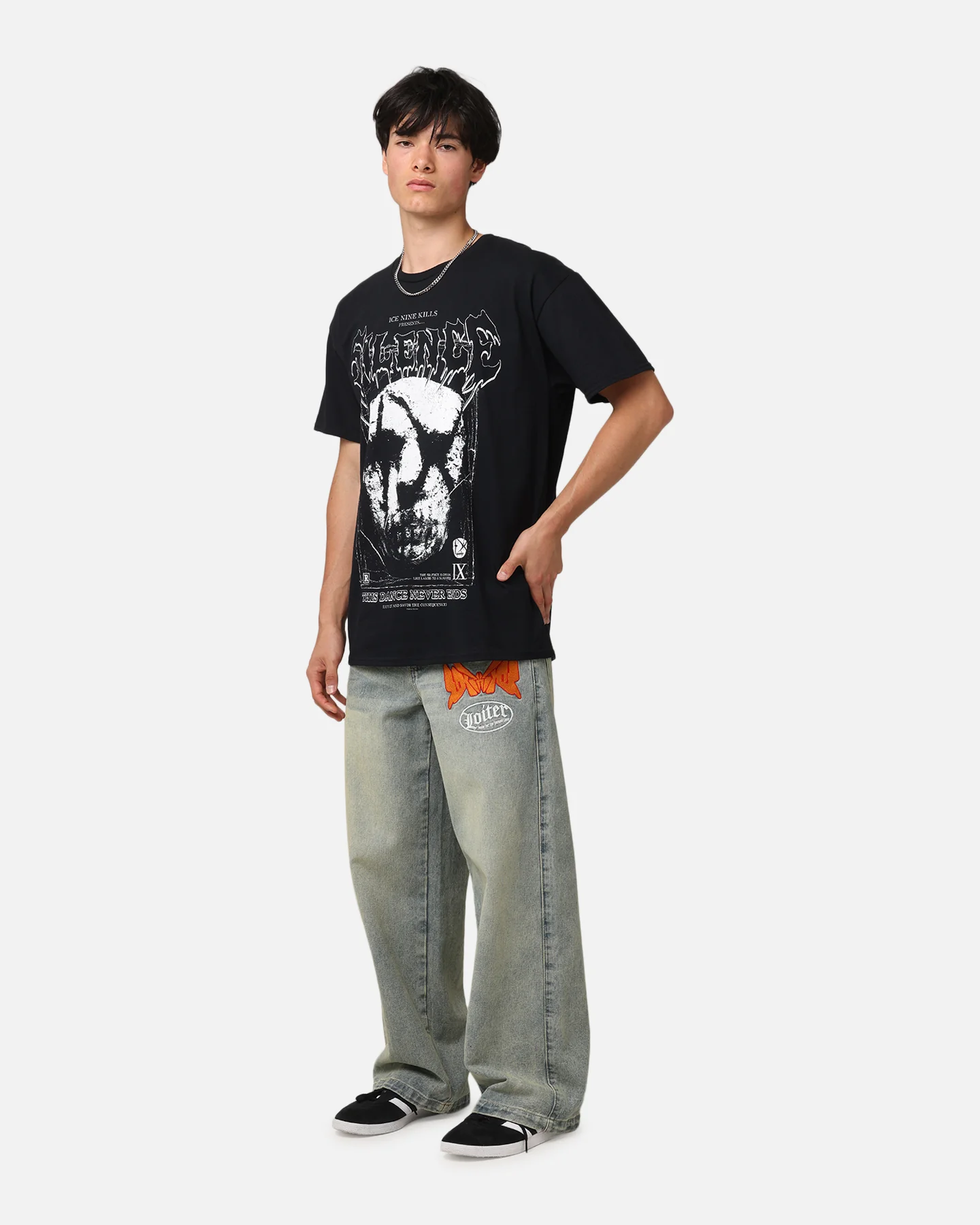 Ice Nine Kills Silence Mask T-Shirt Black - Image 2