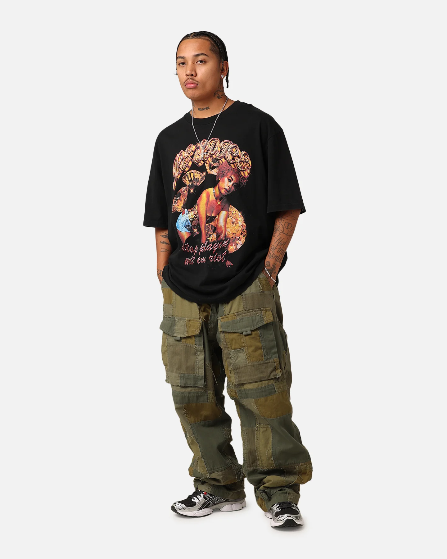 Ice Spice Riot T-Shirt Washed Black - Image 2