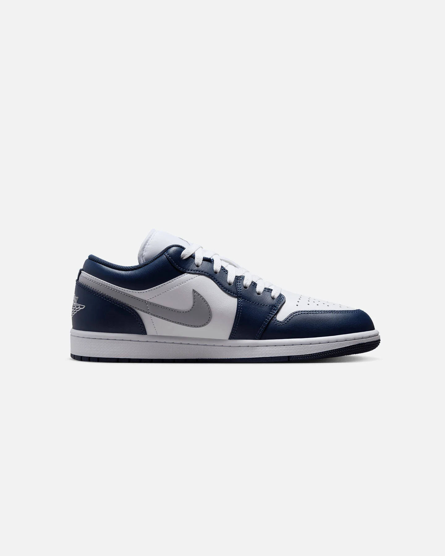 Jordan Air Jordan 1 Low "Midnight Navy" White/Wolf Grey - Image 4