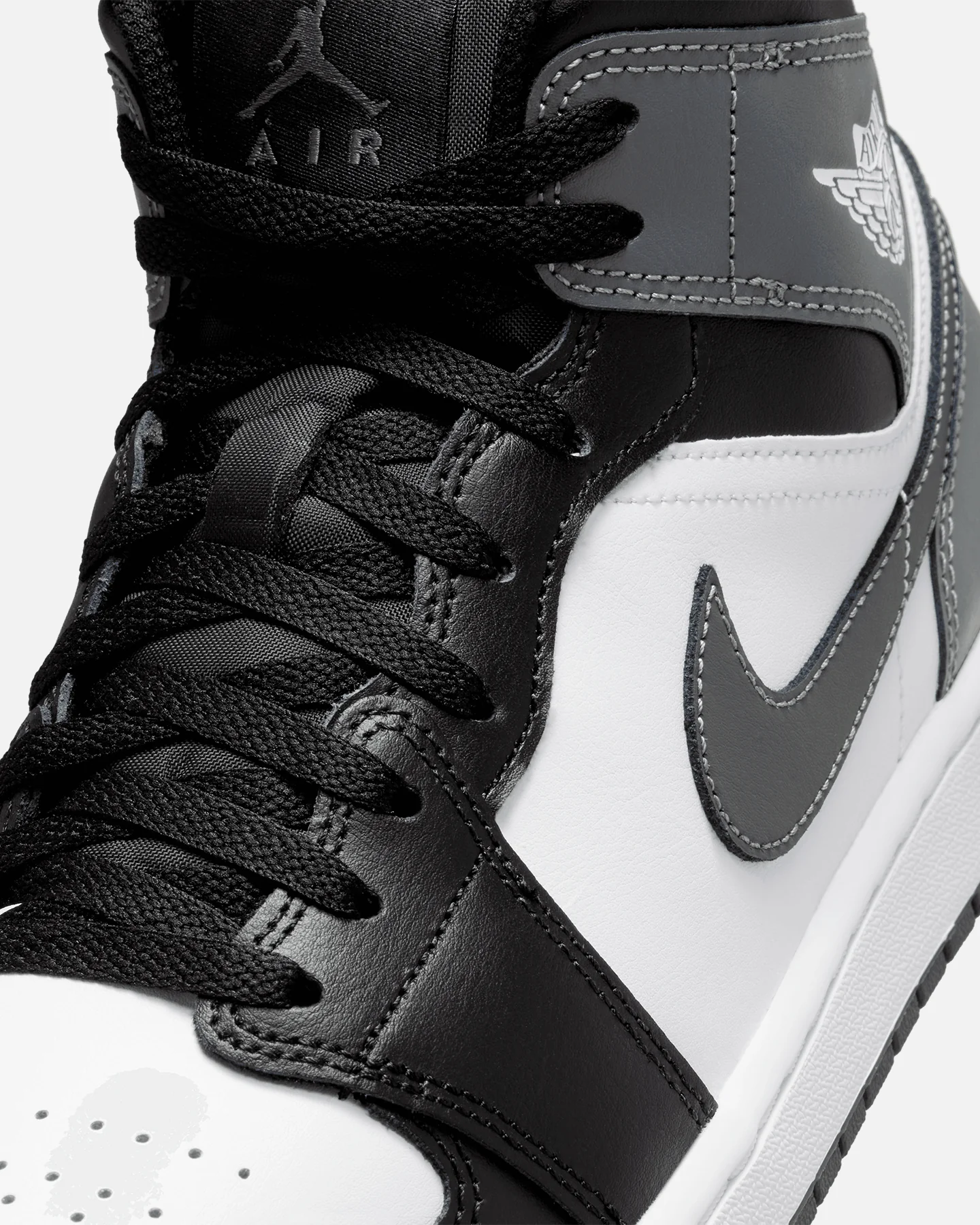 Jordan Air Jordan 1 Mid 'Iron Grey' Black/Iron Grey - Image 6