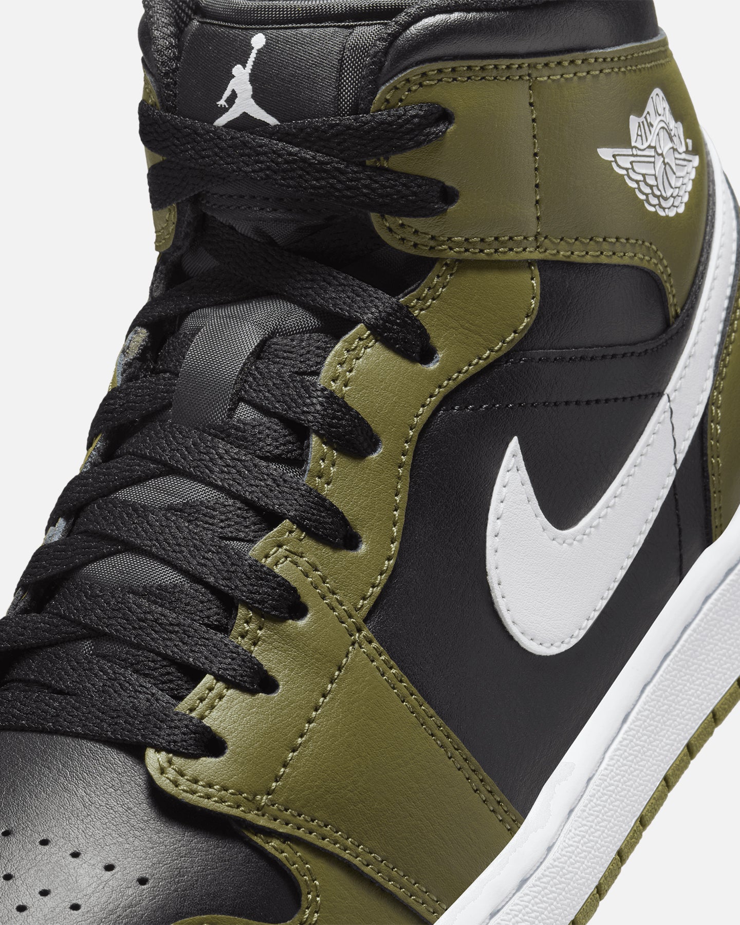 Jordan Air Jordan 1 Mid "Sequoia" Black/White - Image 6