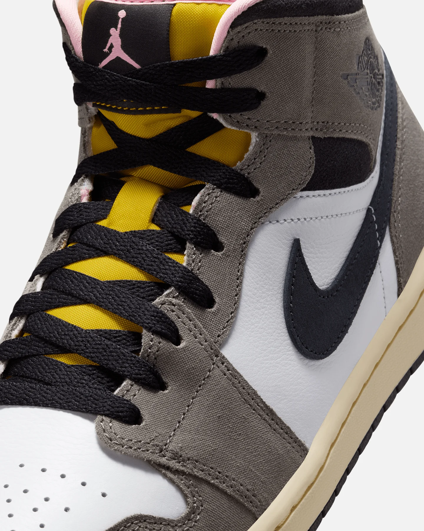 Jordan Air Jordan 1 Mid SE "Cave Stone" White/Grey - Image 6