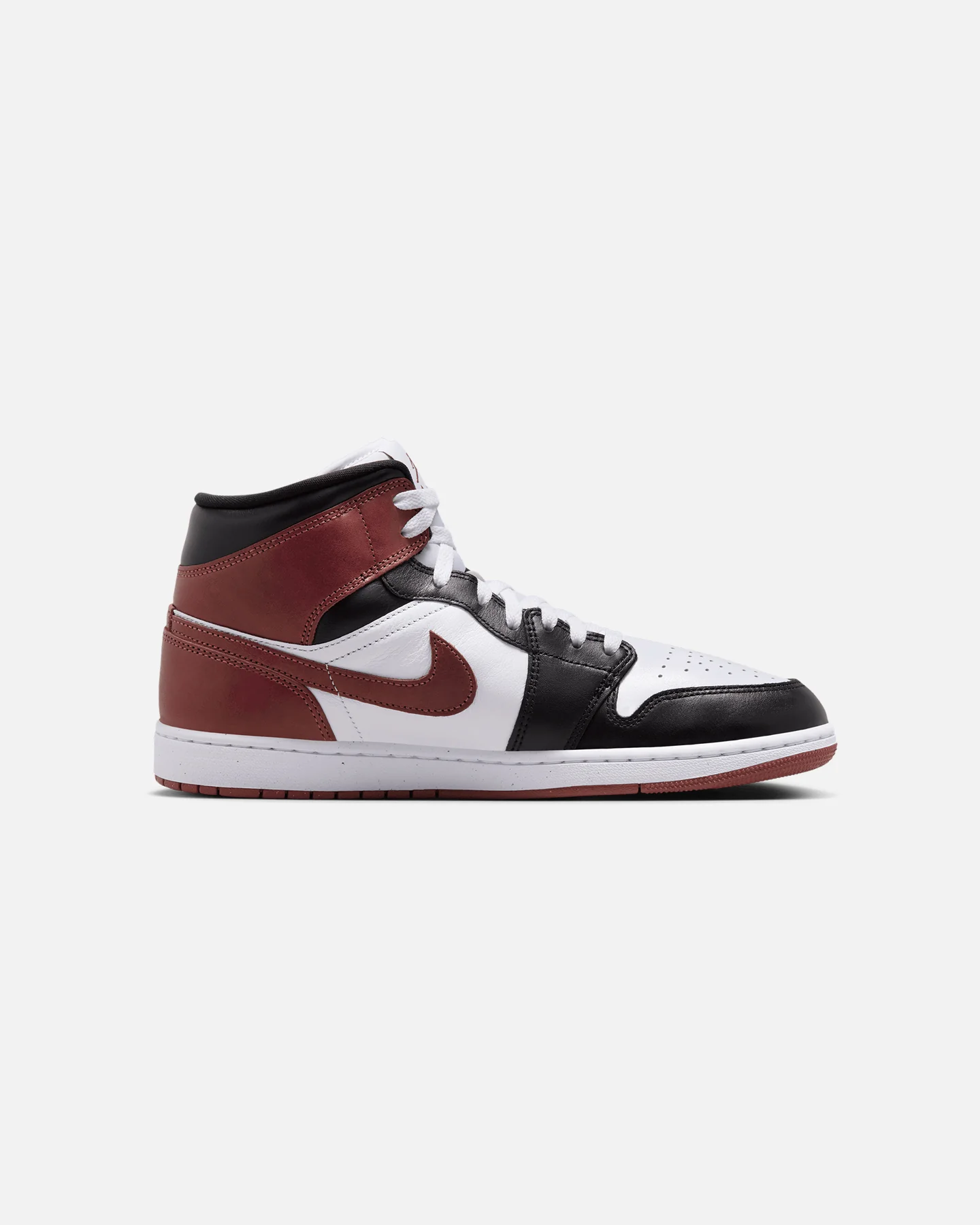 Jordan Air Jordan 1 Mid SE "Dark Pony" White/Dark Pony-Black - Image 4