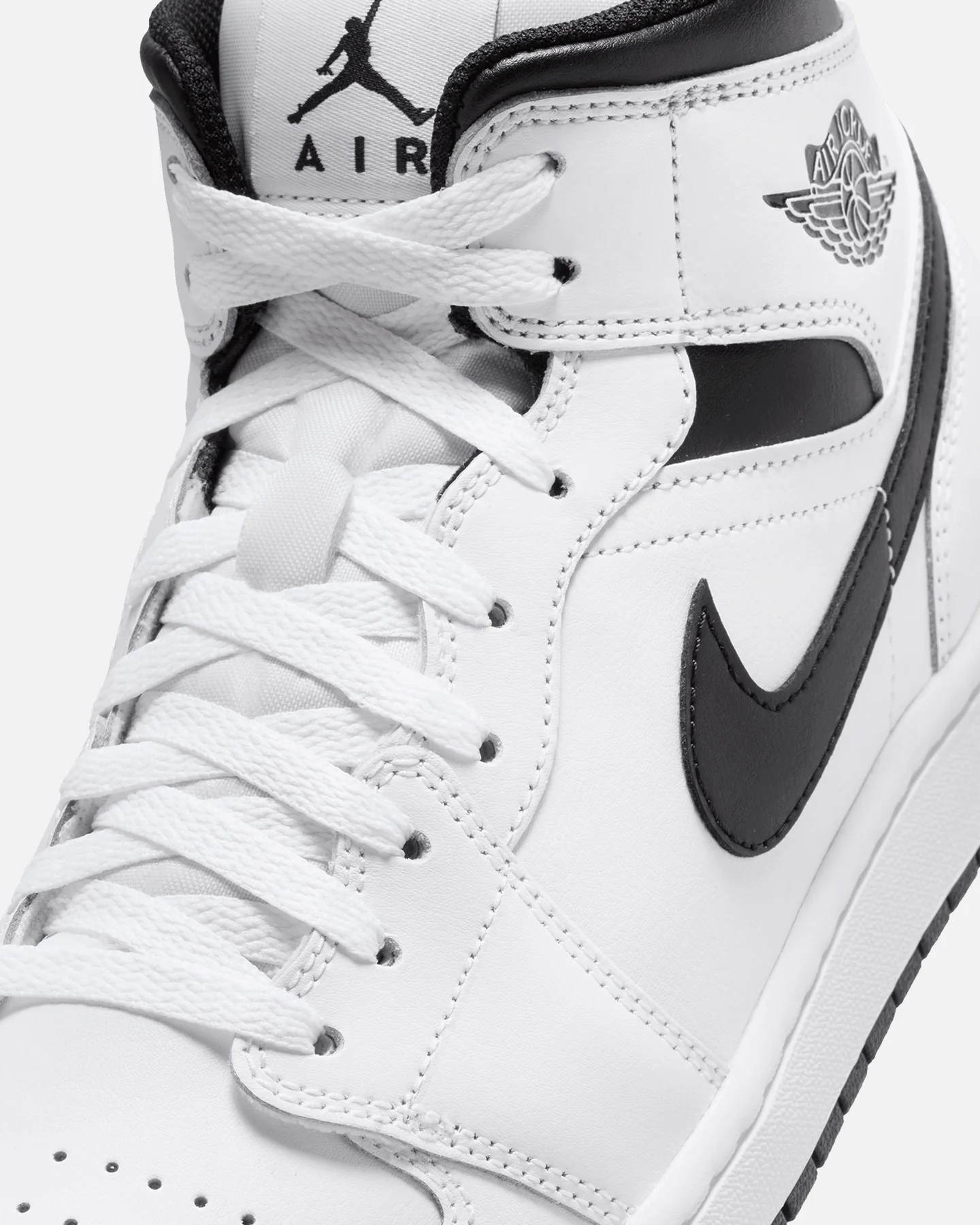 Jordan Air Jordan 1 Mid White/Black - Image 6