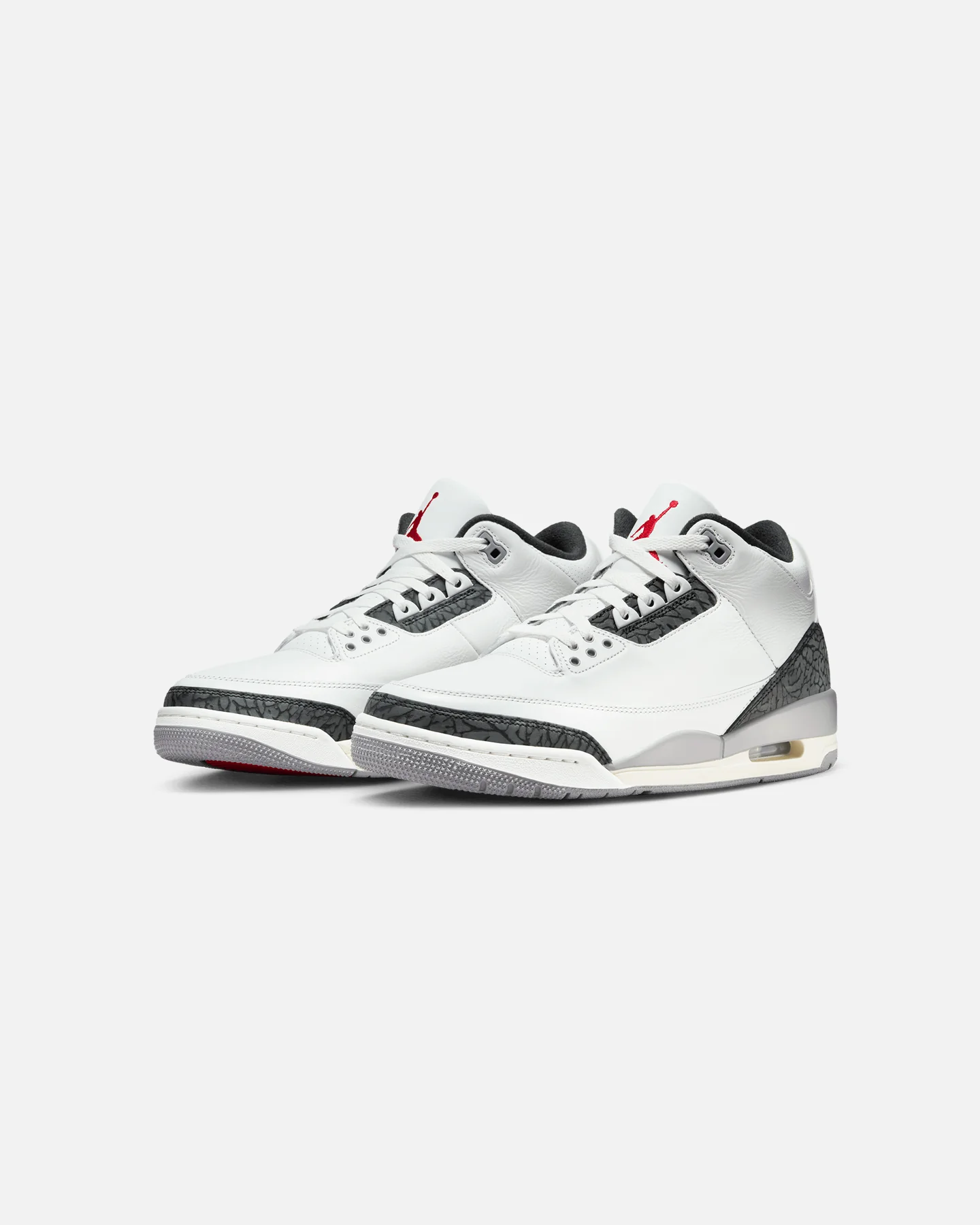 Jordan Air Jordan 3 Retro "Cement Grey" Summit White/Fire Red Cement - Image 2