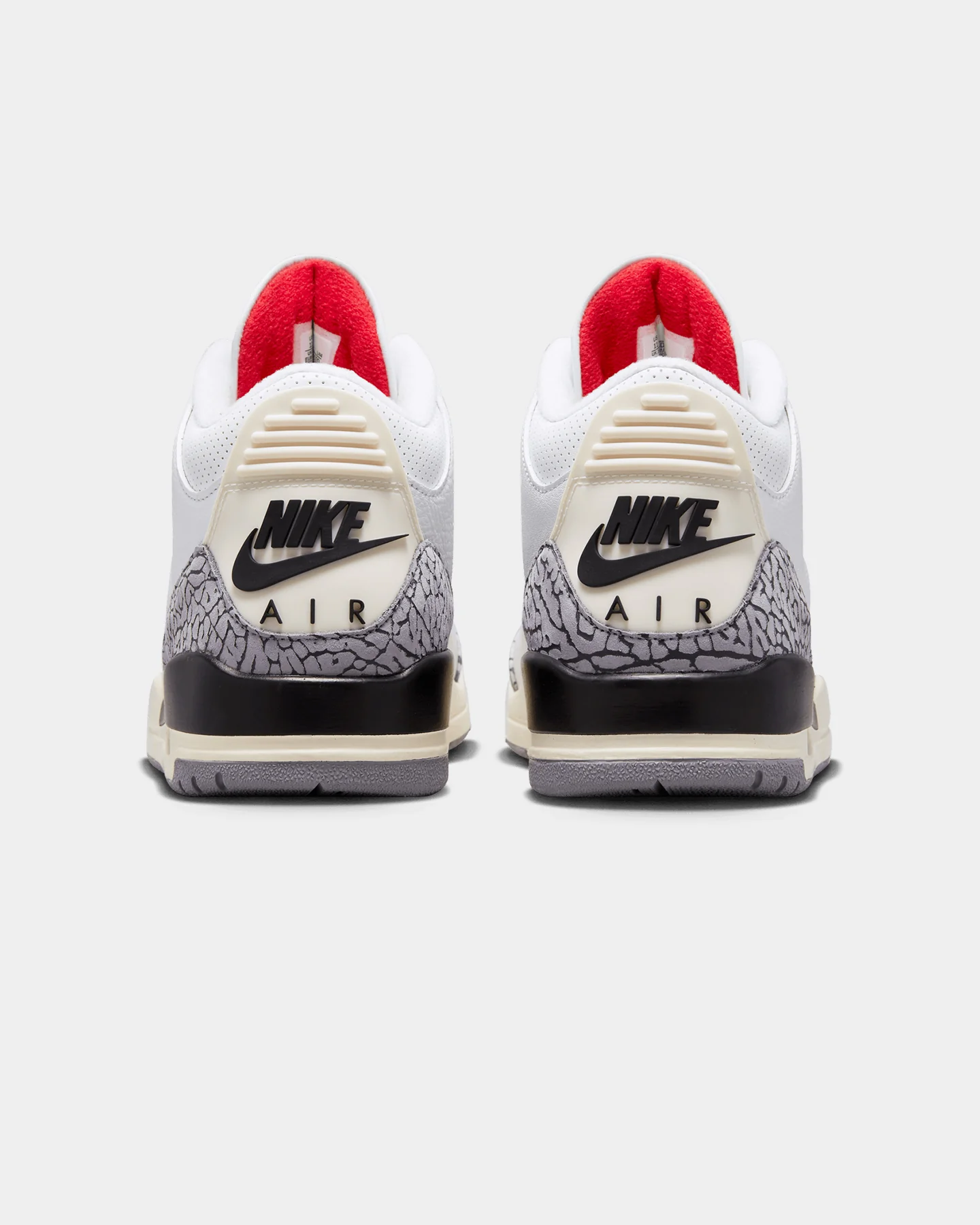 Jordan Air Jordan 3 Retro "White Cement Reimagined" Summit White/Fire Red/Cement Grey - Image 3