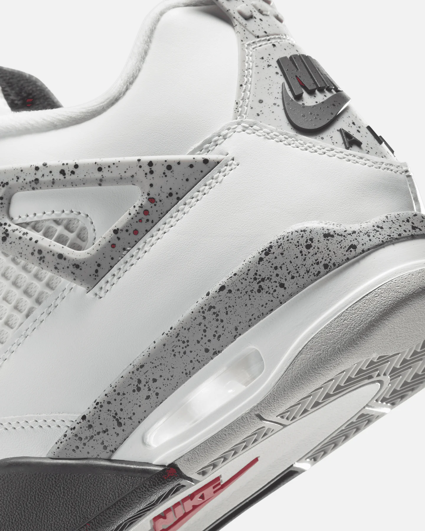 Jordan Air Jordan 4 Retro OG Remastered "White Cement" Summit White/Fire Red/Cement Grey - Image 7