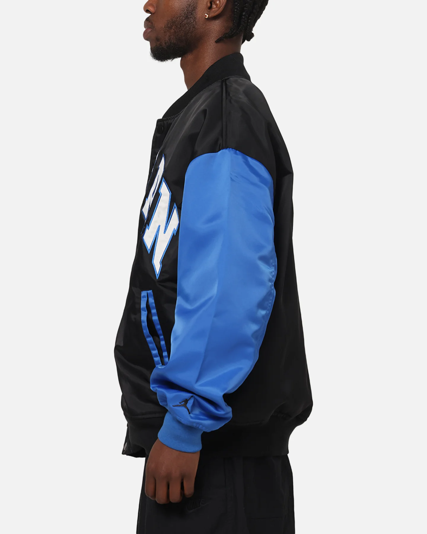 Jordan Brooklyn Collegiate Varsity Jacket Black/Blue - Image 5
