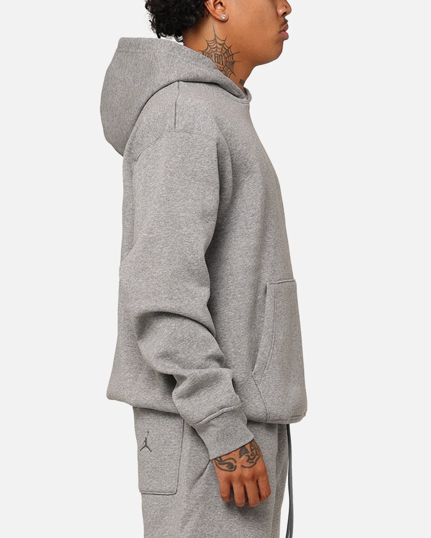 Jordan Brooklyn Fleece Printed Pullover Hoodie Carbon Heather - Image 4