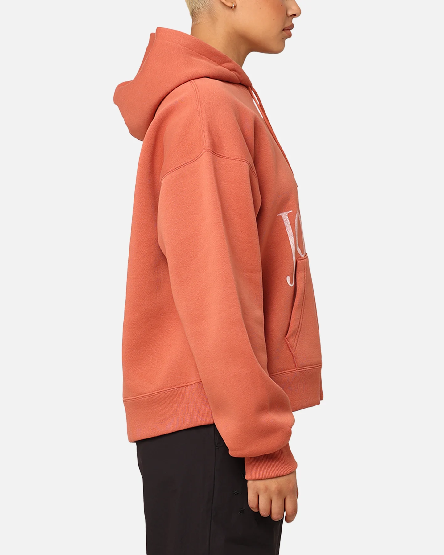 Jordan Women's Brooklyn Fleece Pullover Hoodie Dusty Peach/Sail - Image 4