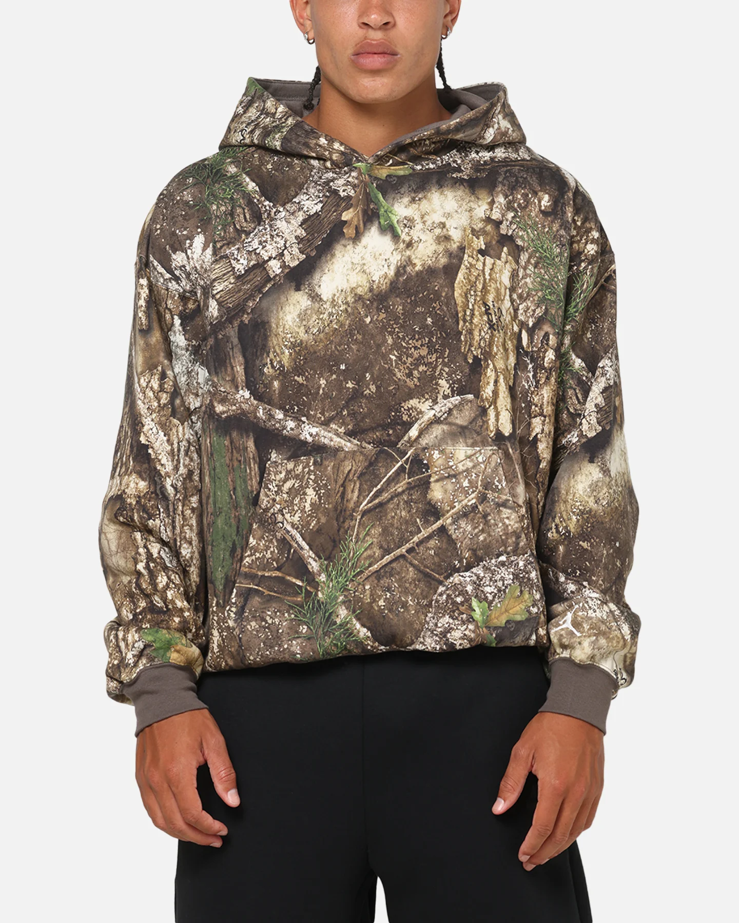 Jordan Brooklyn Fleece Realtree Pullover Hoodie Medium Olive/Sail