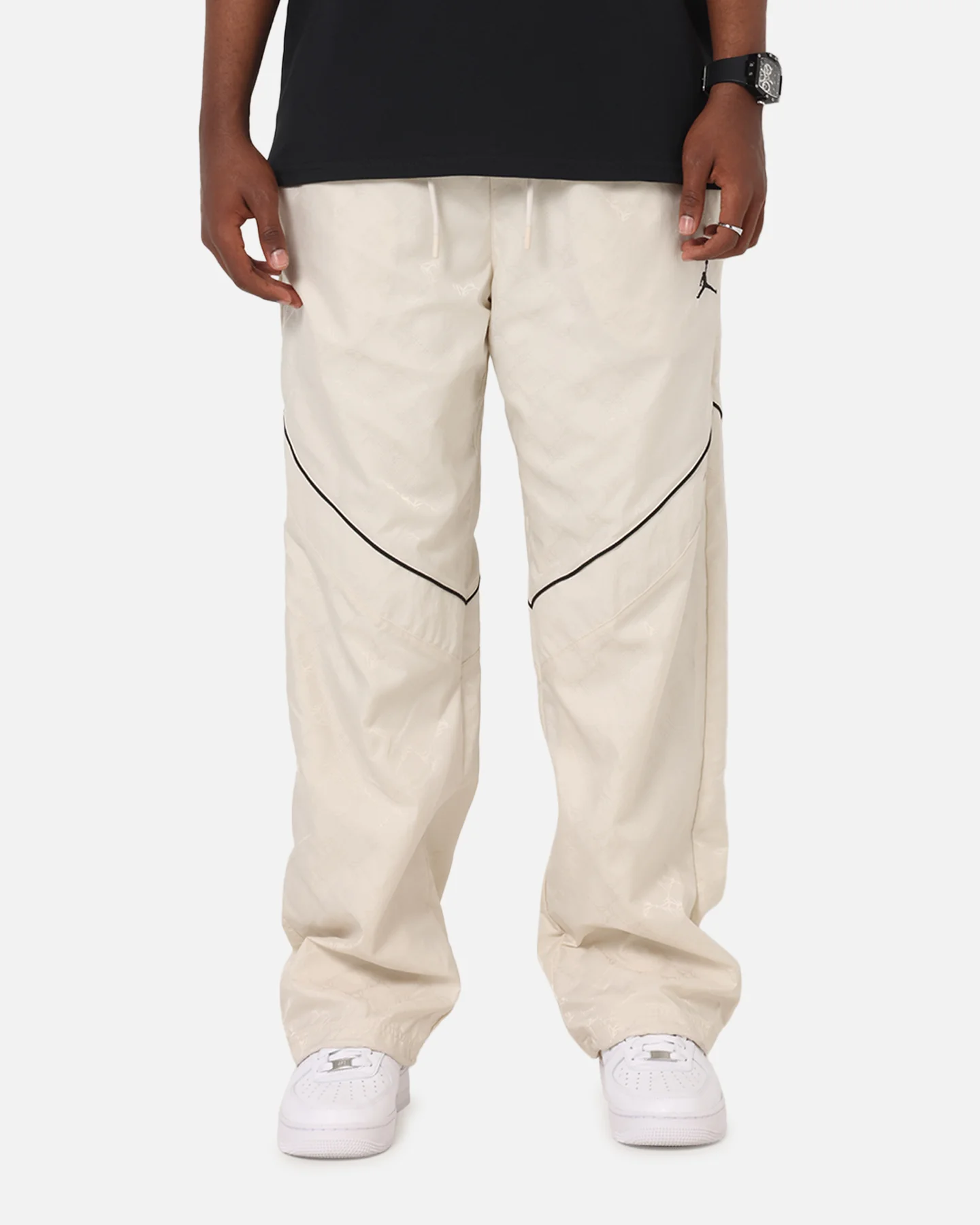 Jordan Brooklyn Printed Draft Pants Lt Orewood Brown - Image 5