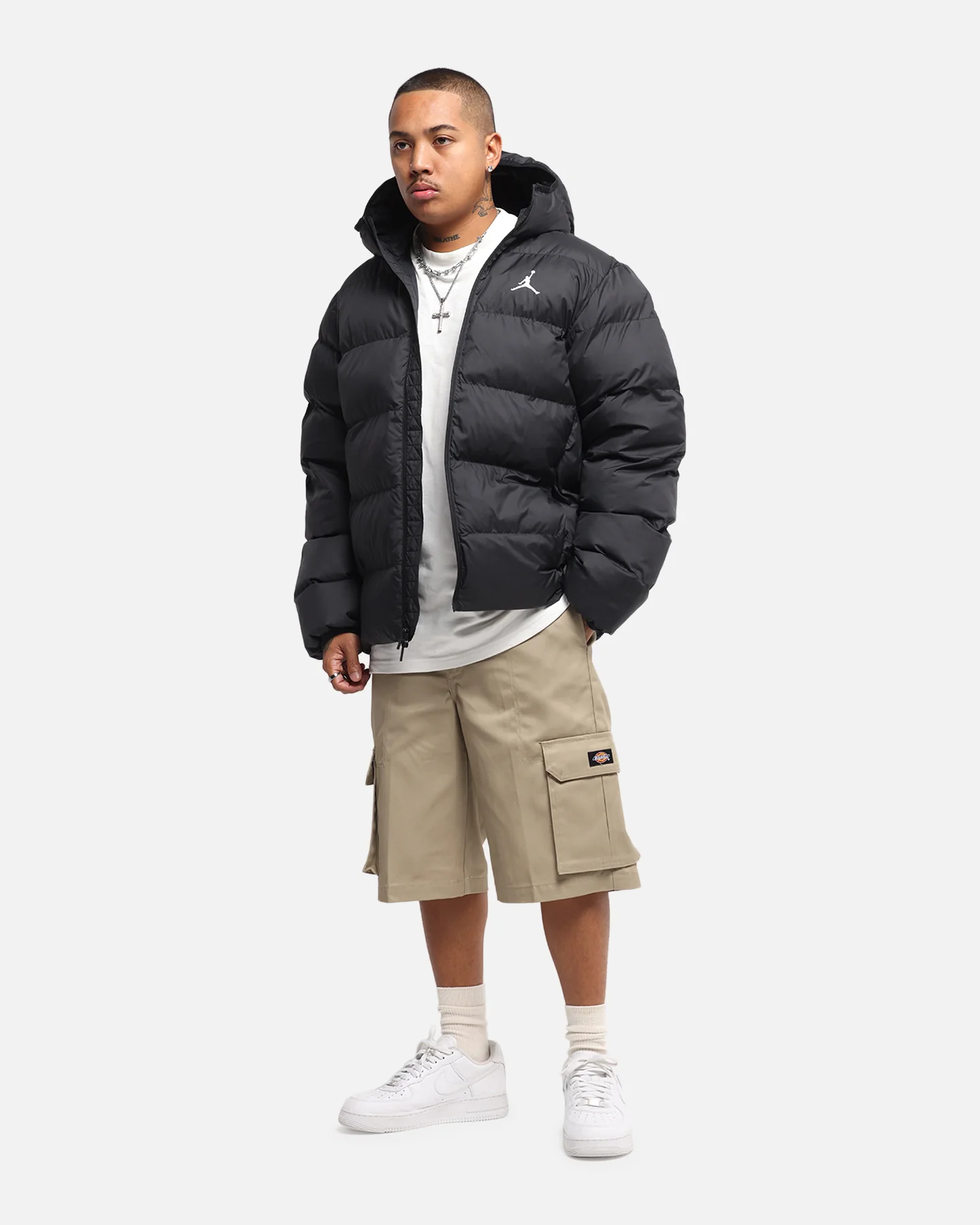 Jordan Brooklyn Puffer Jacket Black - Image 2