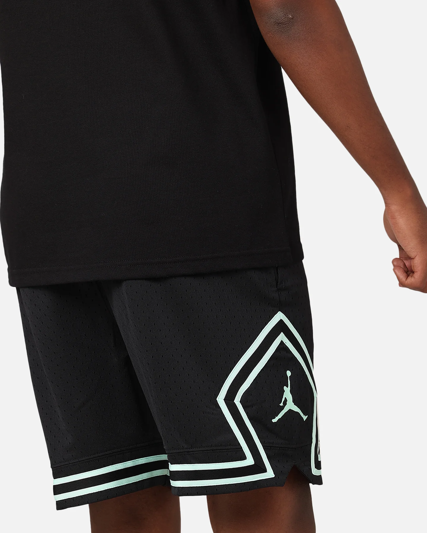Jordan Dri-Fit Diamond Shorts Black/Mint - Image 4