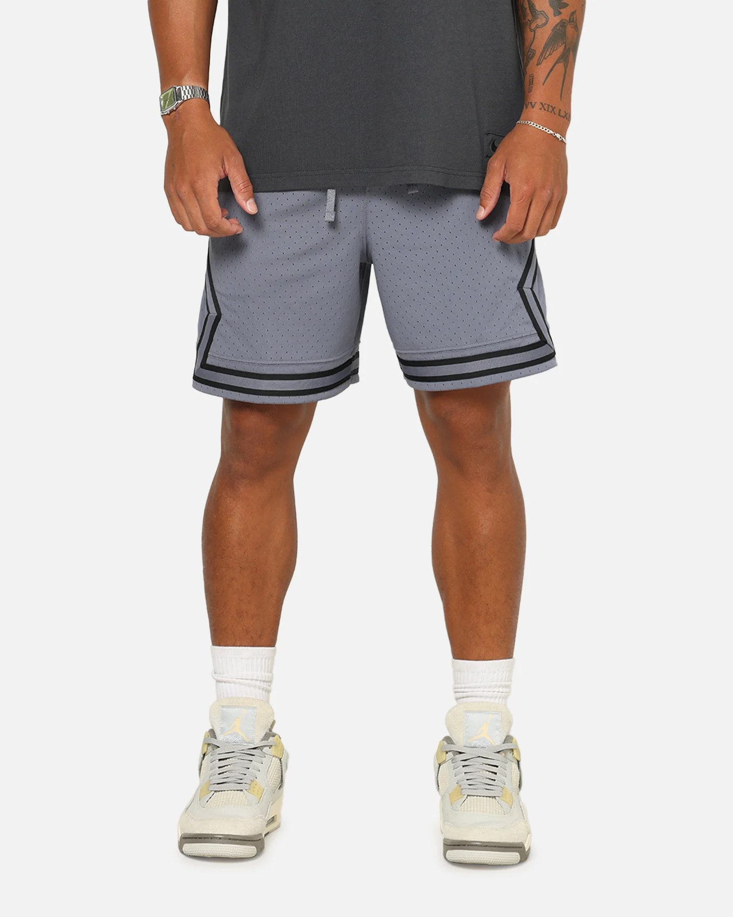 Jordan Dri-FIT Sport Diamond Shorts Light Carbon/Black - Image 5