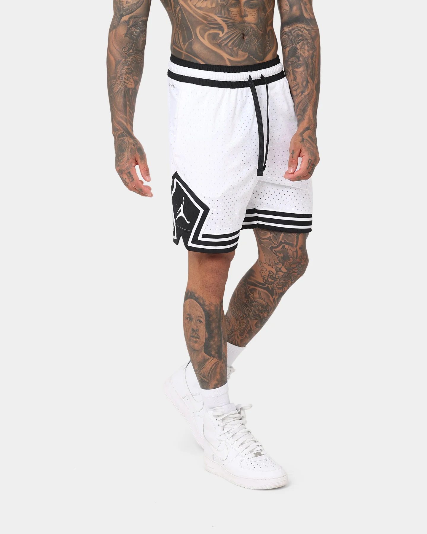 Jordan Dri-FIT Sport Diamond Shorts White/Black - Image 5