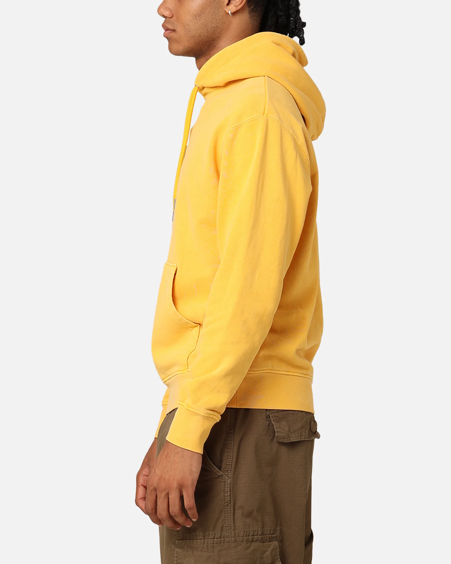 Jordan Essentials Flight Fleece Washed Pullover Hoodie Yellow Ochre - Image 5