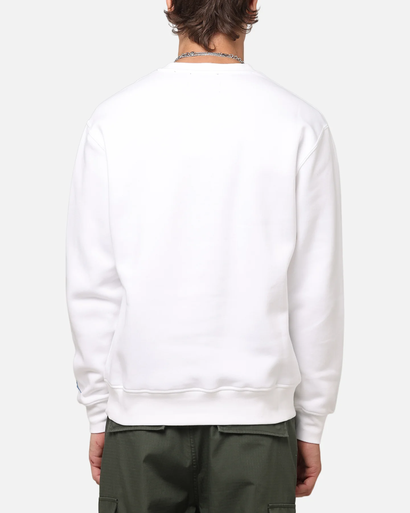 Jordan Essentials Holiday Fleece Crewneck White - Image 3