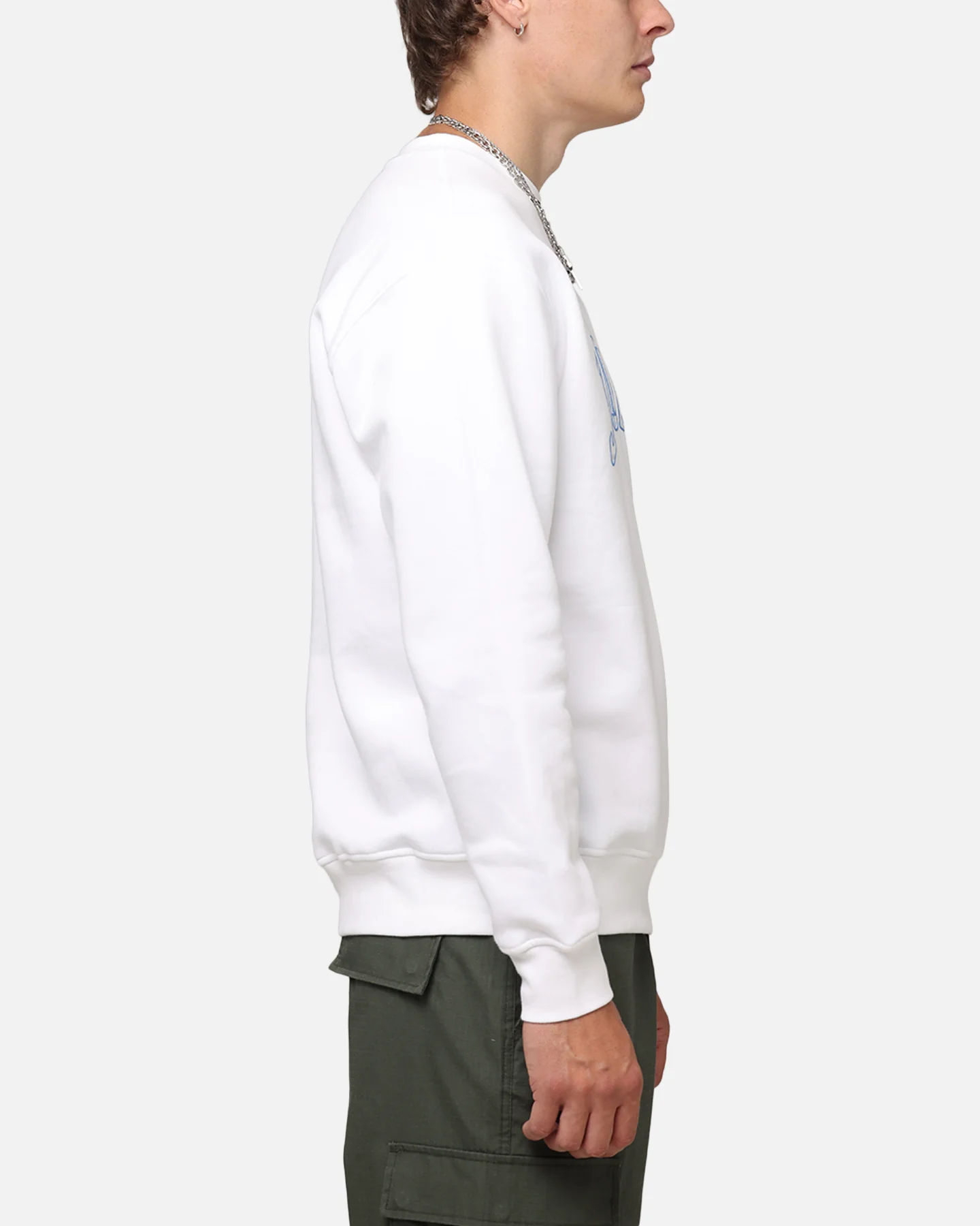 Jordan Essentials Holiday Fleece Crewneck White - Image 4