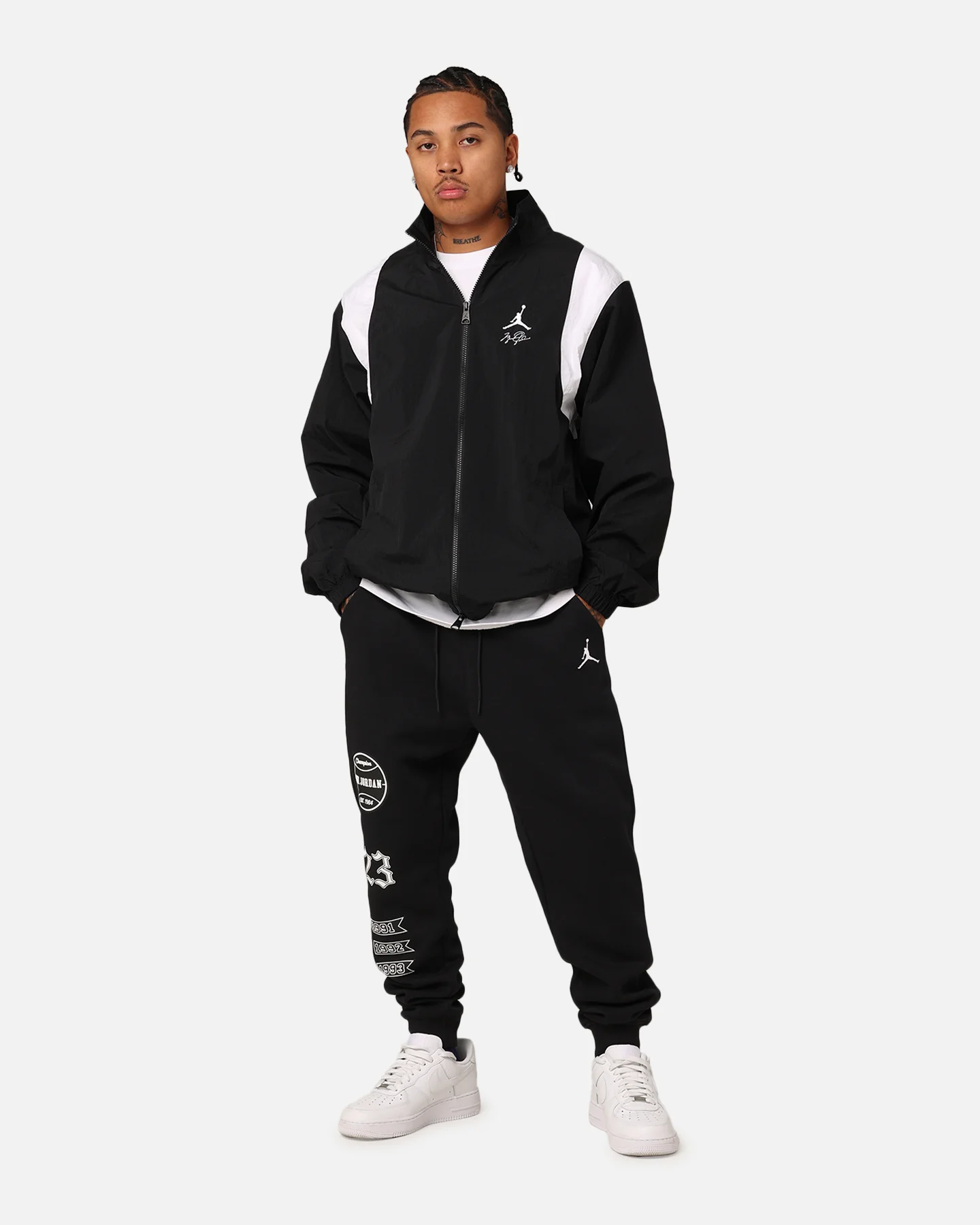 Jordan Essentials Jacket Black/White - Image 2