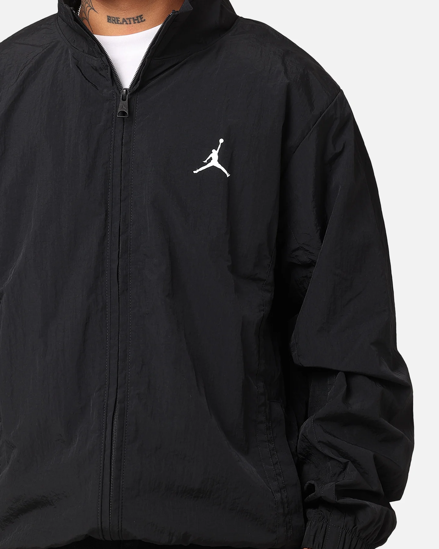 Jordan Essentials Woven Jacket Black/Black/White - Image 4