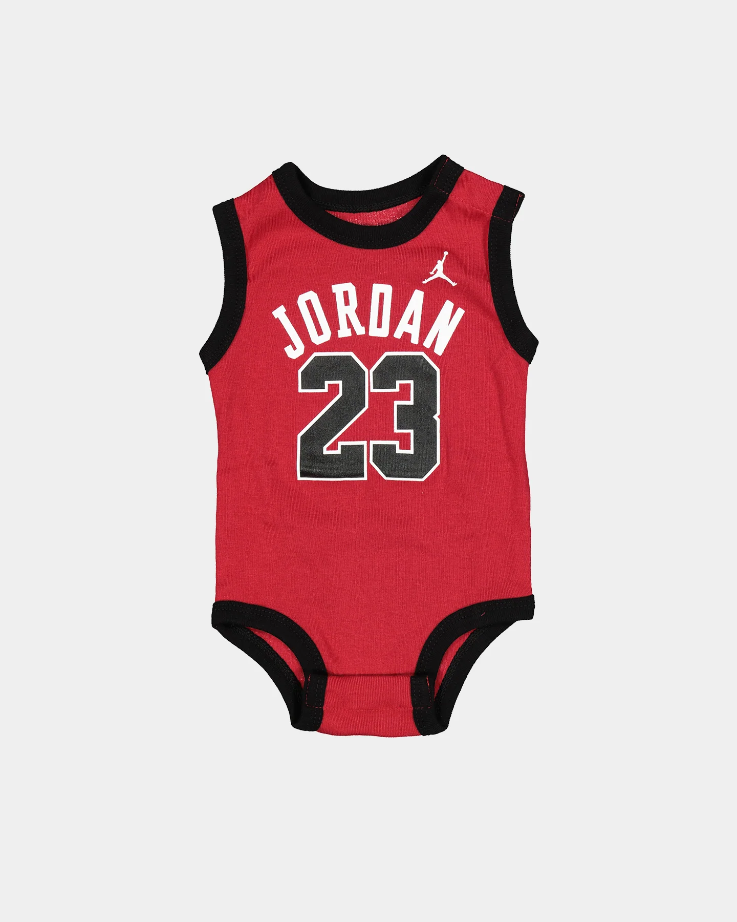 Jordan Infant Beanie Booties Onesie Set Gym Red - Image 2