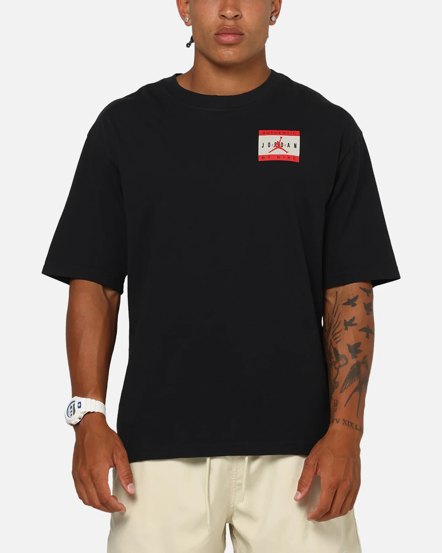 Jordan Jumpman Brand Authentic T-Shirt Black/University Red - Image 2