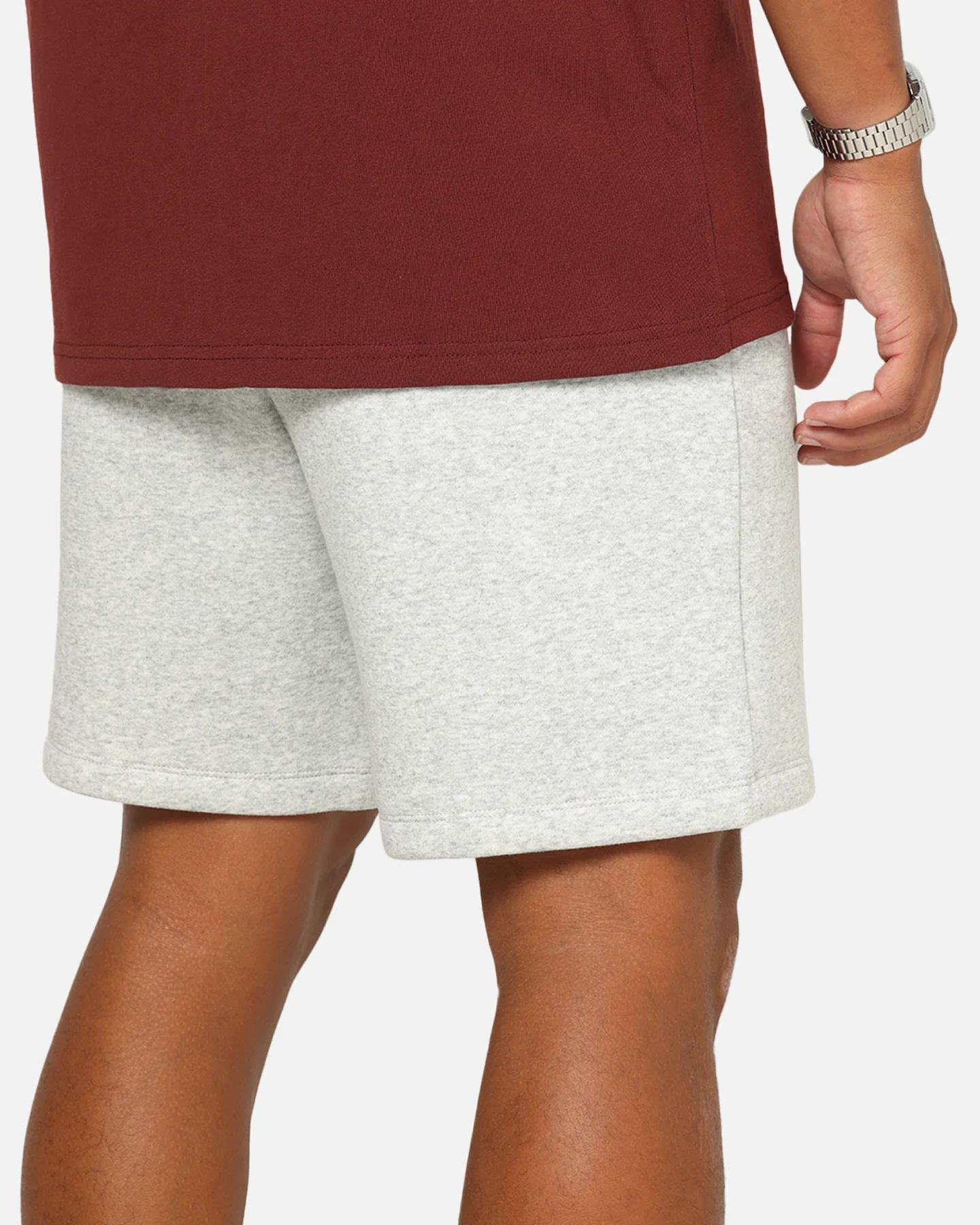 Jordan Jumpman Fleece Shorts Grey Heather/Black - Image 4