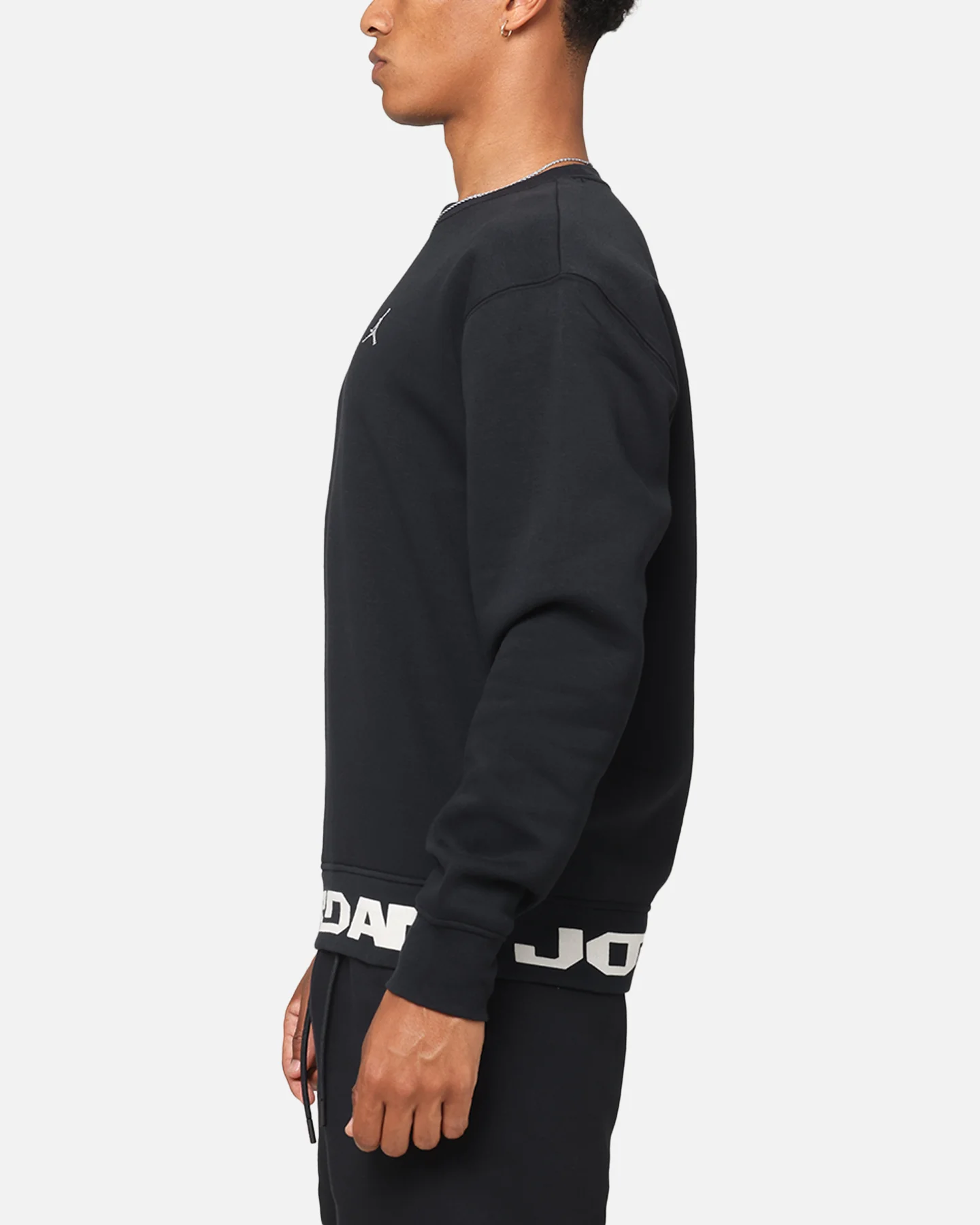 Jordan Jumpman MVP Graphic Fleece Crewneck Sweatshirt Black/Sail - Image 6