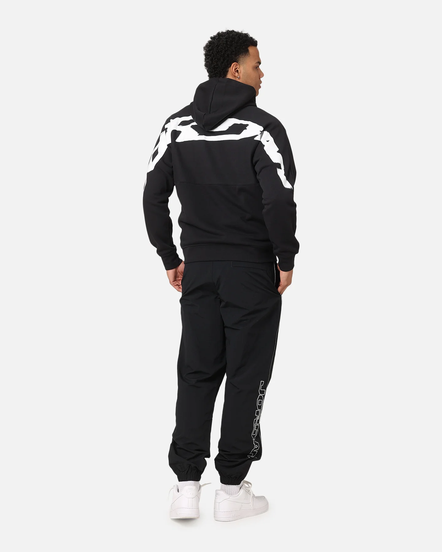 Jordan Jumpman MVP Statement Fleece Pullover Hoodie Black/Sail - Image 3