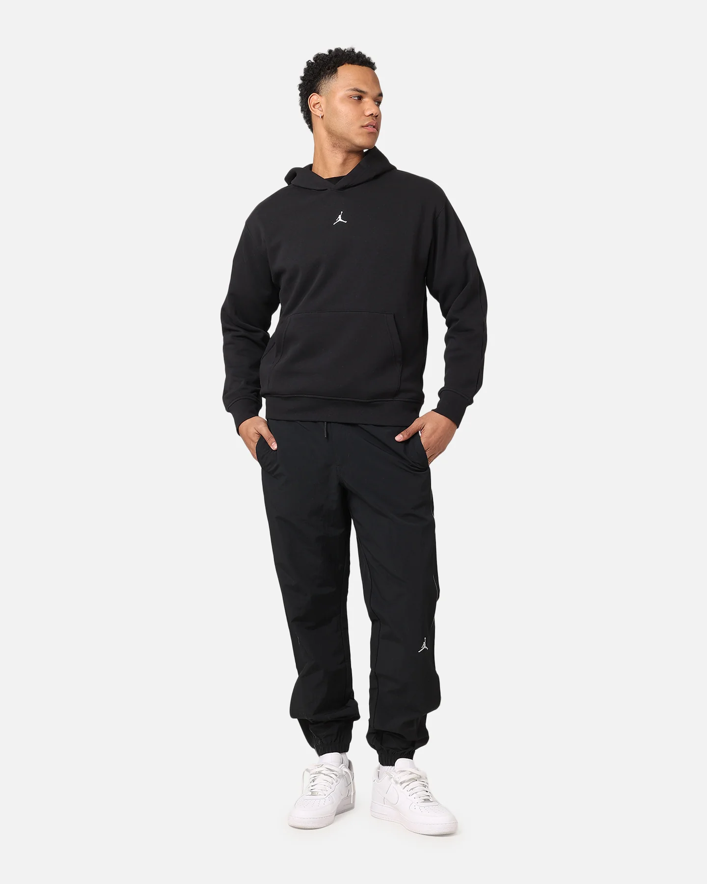 Jordan Jumpman MVP Statement Fleece Pullover Hoodie Black/Sail - Image 4