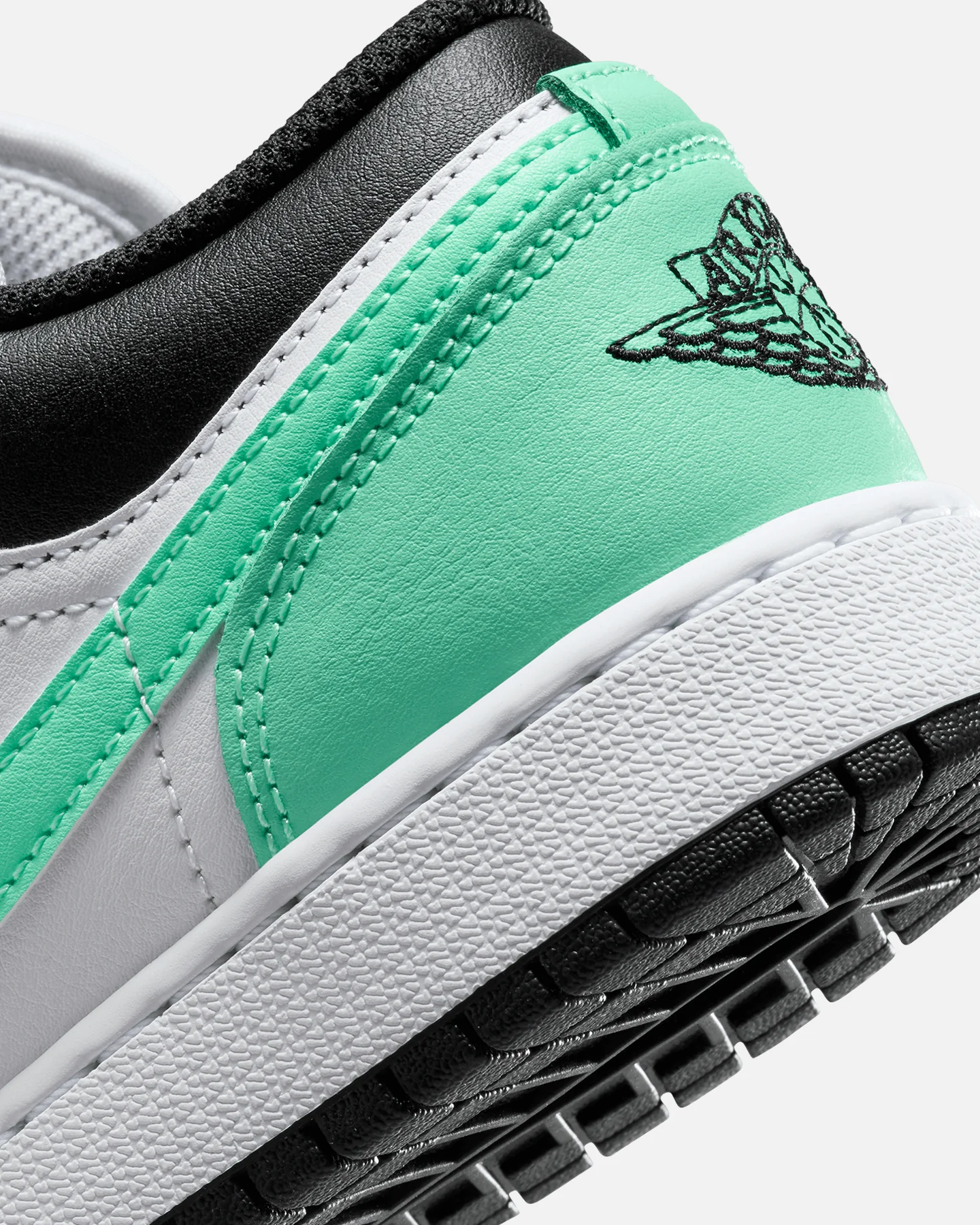 Jordan Kids' Air Jordan 1 Low (GS) White/Black-Grey - Image 8