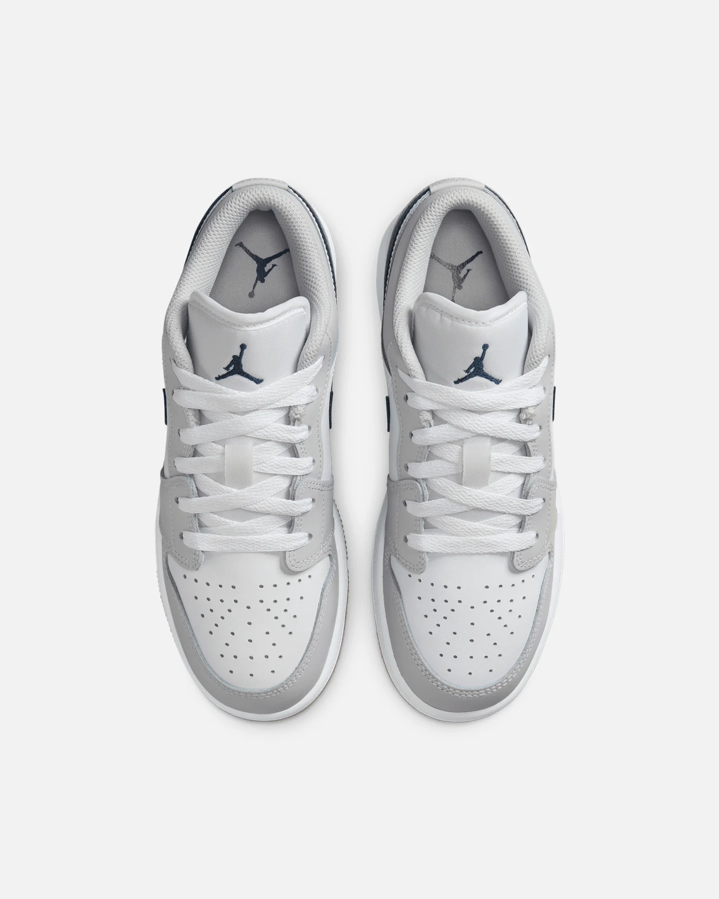 Jordan Kids' Air Jordan 1 Low (GS) White/Navy - Image 5