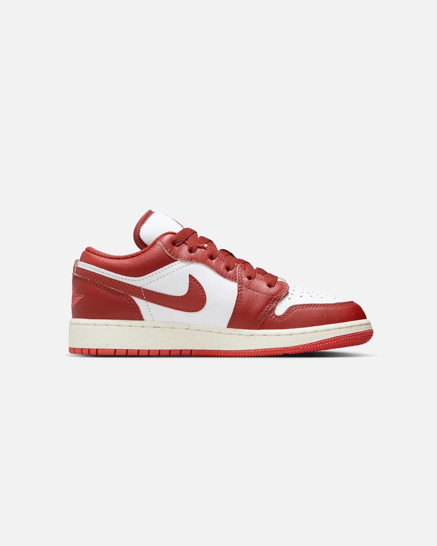 Jordan Kids' Air Jordan 1 Low SE (GS) White/Dune Red - Image 4