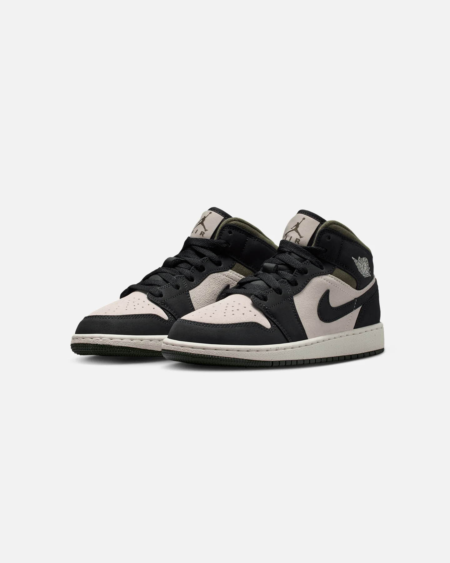 Jordan Kids' Air Jordan 1 Mid (GS) Lt Orewood Brown - Image 2