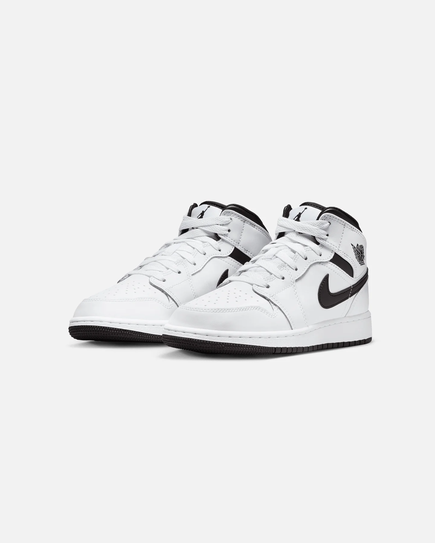 Jordan Kids' Air Jordan 1 Mid (GS) White/Black - Image 2