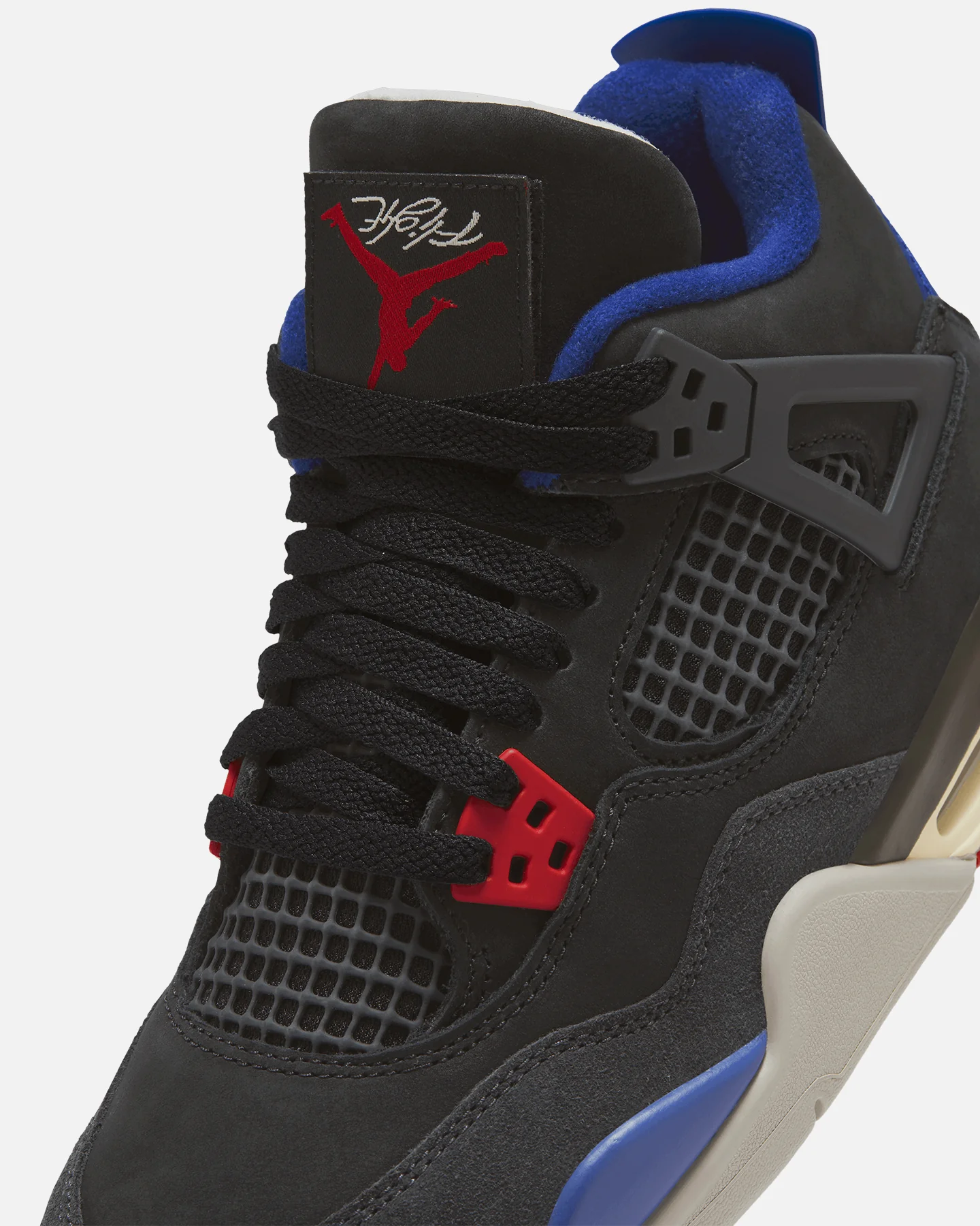 Jordan Kids' Air Jordan 4 Retro OG Remastered "Rare Air" (GS) Black/Fire Red - Image 6