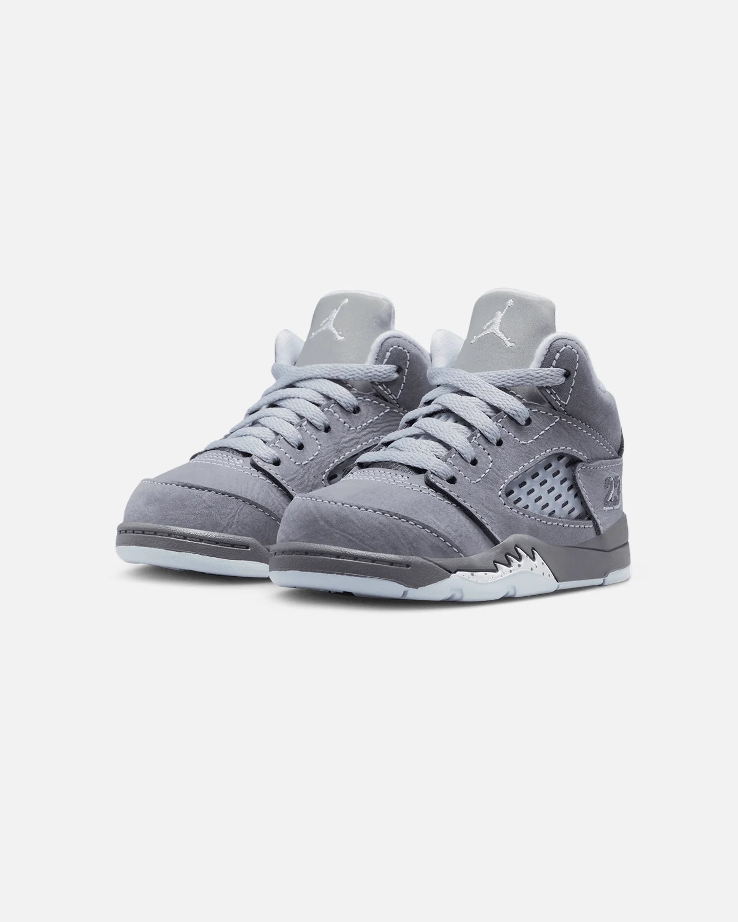 Jordan Kids' Air Jordan 5 Retro "Wolf Grey" (TD) Graphite - Image 2