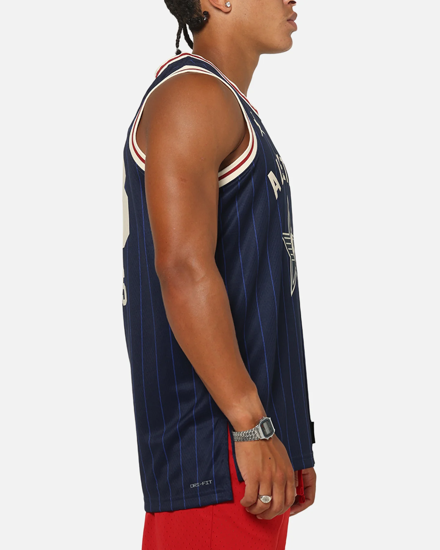 Jordan Lebron James All-Star 73rd Anniversary Swingman Jersey Navy - Image 6