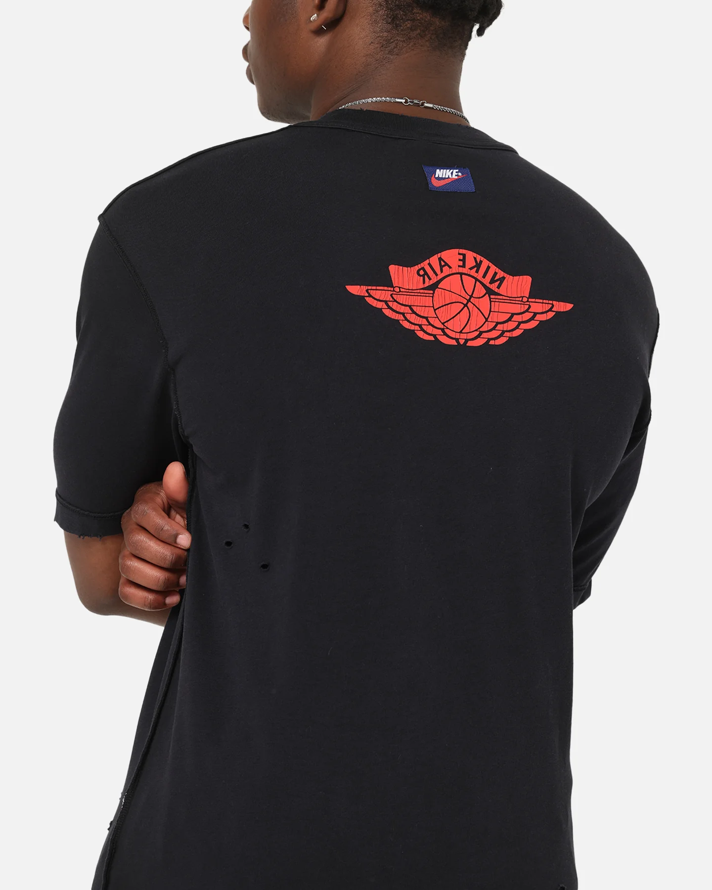 Jordan Rare Air 85 Wash T-Shirt Black/Chile Red - Image 8