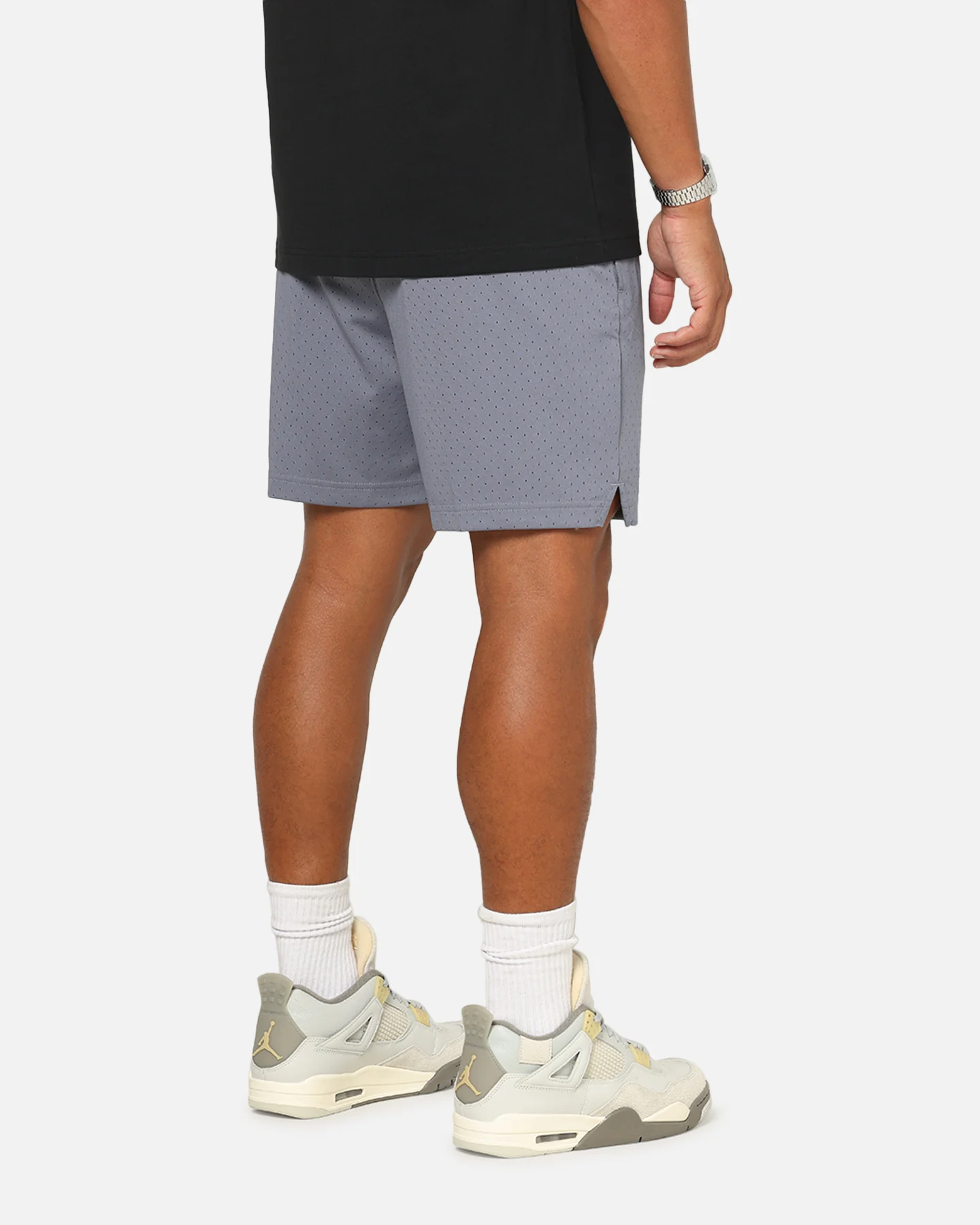 Jordan Sport Jumpman Dri-FIT Mesh Shorts Light Carbon/Black - Image 6