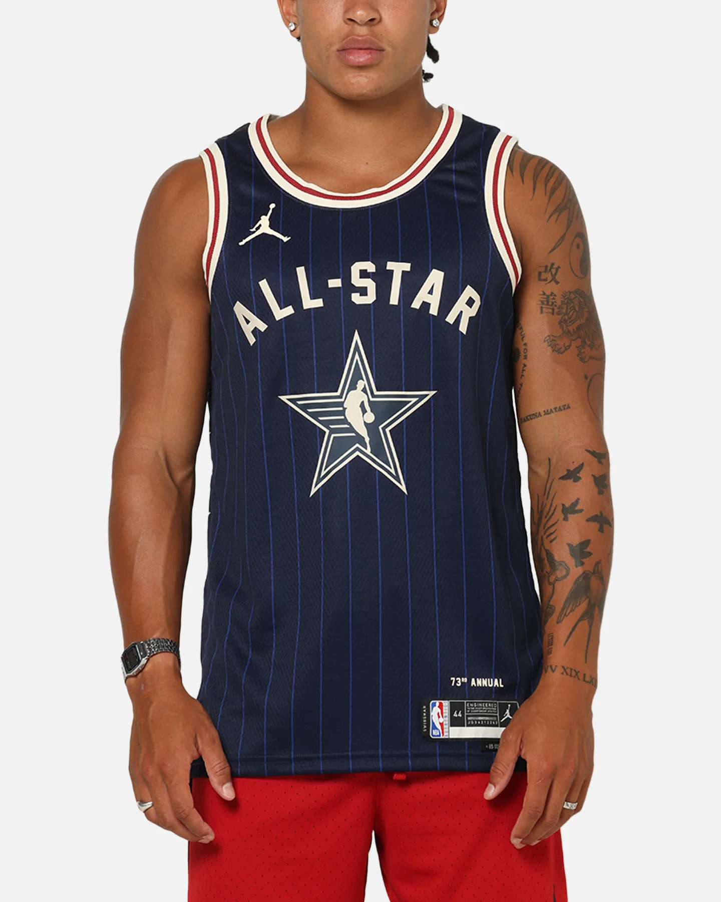 Jordan Stephen Curry All-Star 73rd Anniversary Swingman Jersey Navy - Image 2