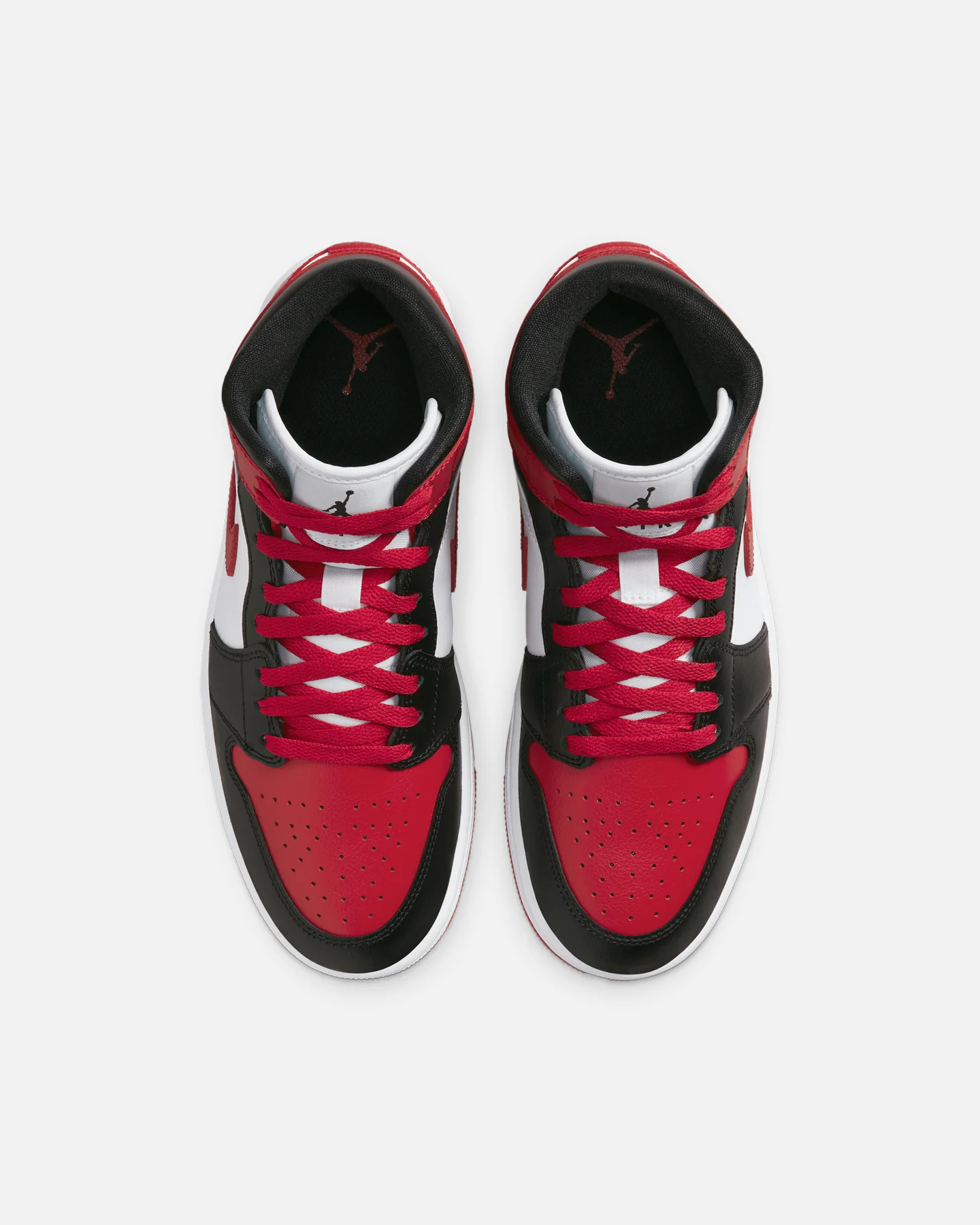 Jordan Women's Air Jordan 1 Mid Black/Gym Red - Image 7